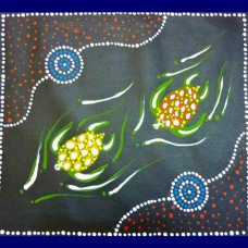 Aboriginal Art Canvas - D Mckenzie-Size:50x54cm - A